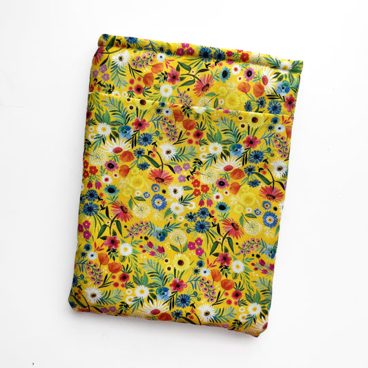 Yellow Floral Booksleeve